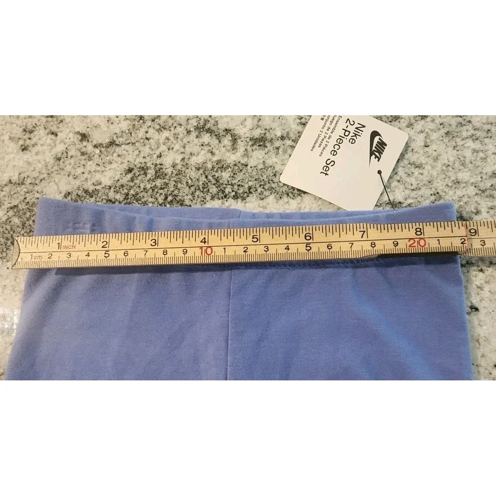NIKE LEGGINGS BABY GIRL SIZE 24 MONTHS BLUE ELASTIC WAIST **PANTS‎ ONLY!** NEW
